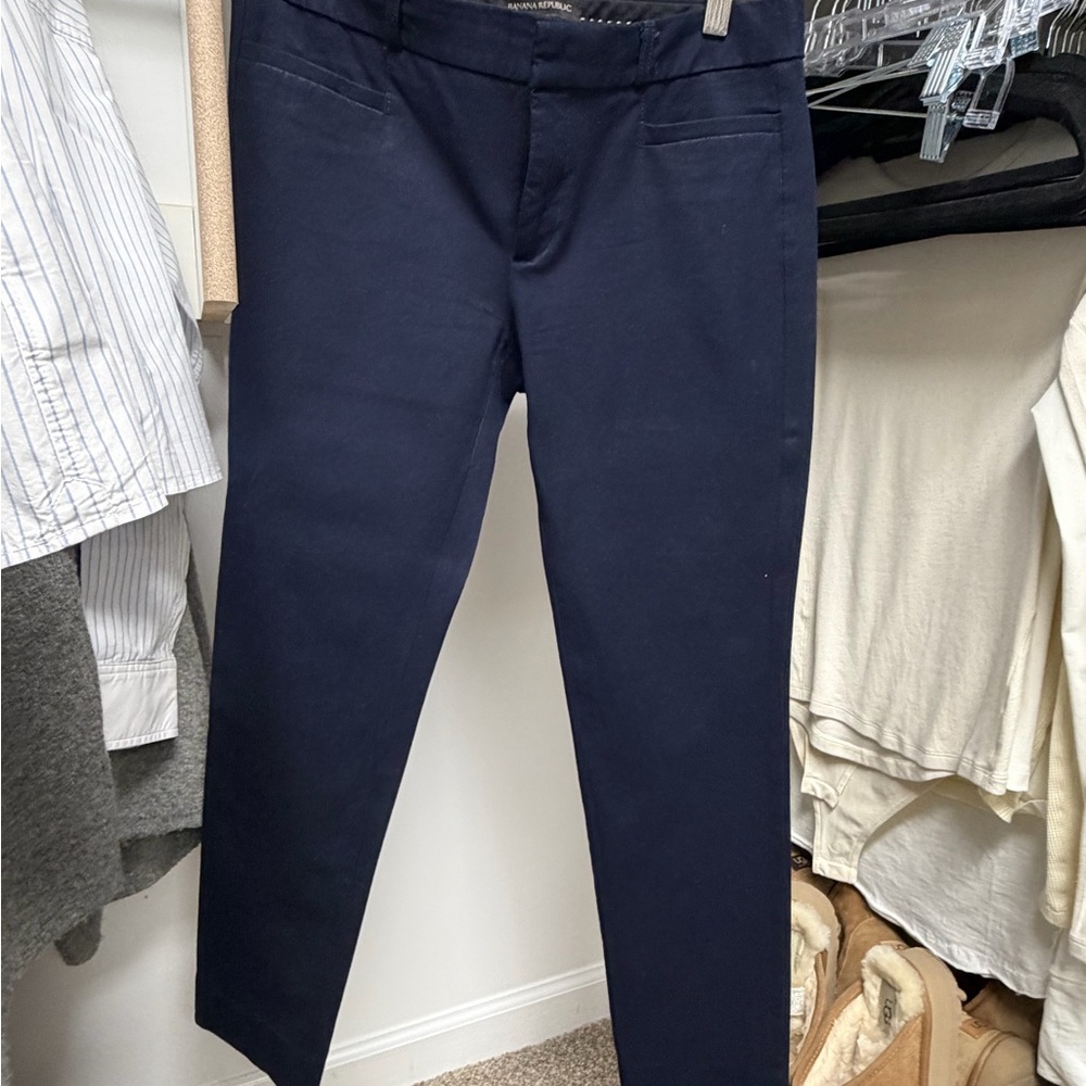Banana Republic Navy Straight Leg Pants